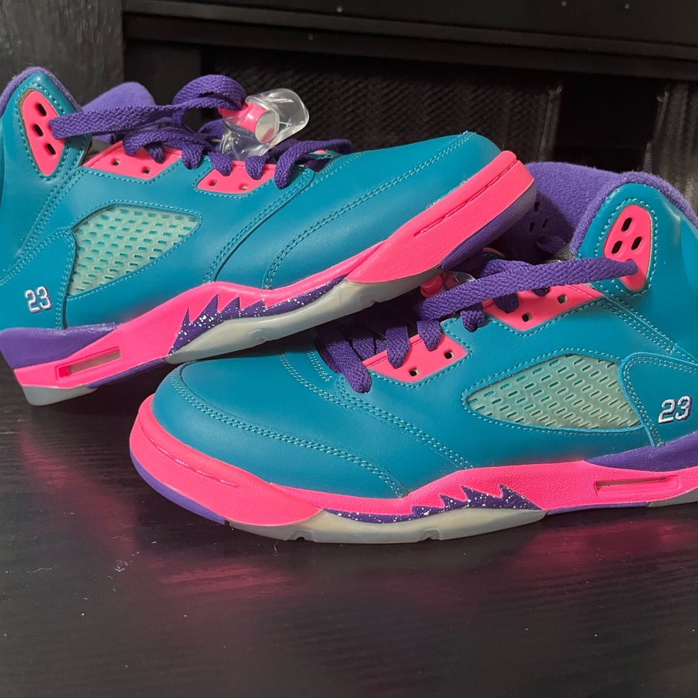 Jordan 5 tropical teal 7y